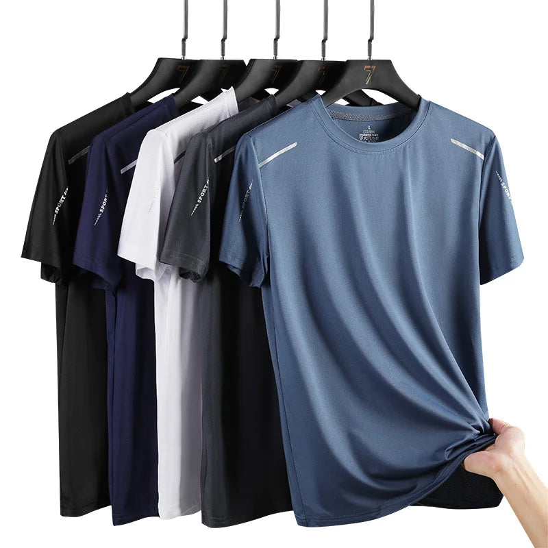 Camisetas chrlck - DRY- FIT- masculinas, esportes ao ar livre, tecido leve,macio  e respirável.