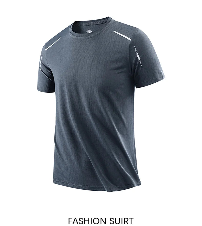 Camisetas chrlck - DRY- FIT- masculinas, esportes ao ar livre, tecido leve,macio  e respirável.